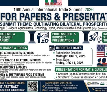 CALL FOR PAPERS & PRESENTATIONS: NUSACC 16th Annual International Trade Summit, 2026